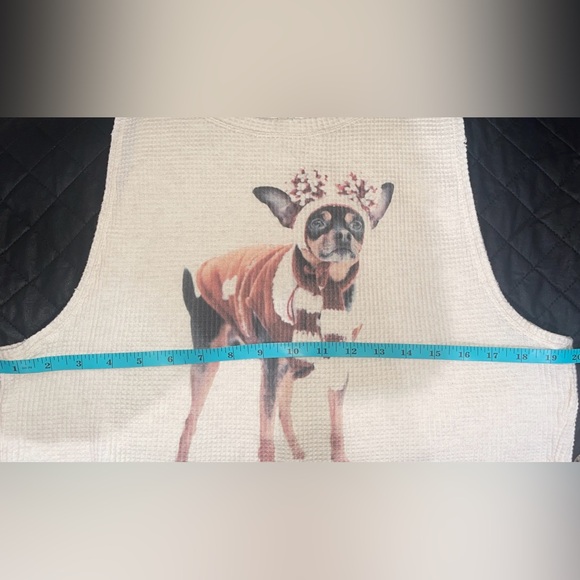 OFFLINE BY AERIE Wow Waffle Knit Chihuahua Tank Top Size Large New With Tags - Picture 8 of 9